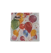 PM-028601 Papírszalvéta mintás Maki 33*33cm Lufis