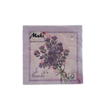 Papírszalvéta mintás Maki 33*33cm Levendula