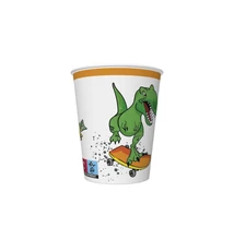 Papírpohár 8*250ml Crazy Dínó