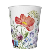 PM-KD01_032001 Papírpohár 8*250ml Nyári virágok
