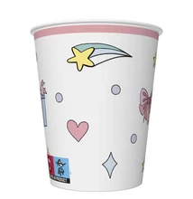 PM-KD01_037001 Papírpohár 8*250ml Színes unikornis