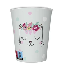 PM-KD01_037901 Papírpohár 8*250ml Cicás