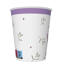 PM-KM01_046301 Papírpohár 8*250ml Levendulás