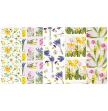 PM-P1_OG_199/1 Csomagolópapír 99,5*68,5cm Pol-Mak Tavaszi virágok 1db