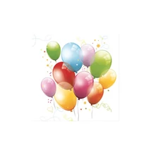 PM-SDOG_010001 Papírszalvéta mintás Daisy 33*33cm Színes lufis