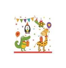 PM-SDOG_036901 Papírszalvéta mintás Daisy 33*33cm Szülinapi party