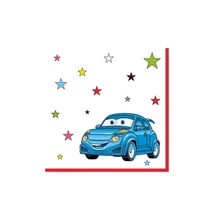 PM-SDOG_037101 Papírszalvéta mintás Daisy 33*33cm Autós