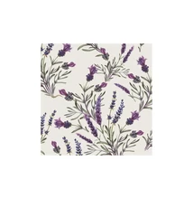 PM-SLOG_046301 Papírszalvéta mintás Maki 33*33cm Levendulás