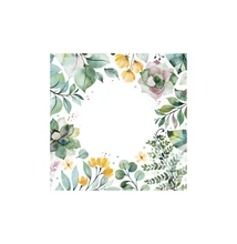 PM-SLOG_060706 Papírszalvéta mintás Maki 33*33cm Virágos