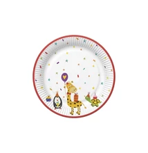 PM-TD02_036901 Papírtányér 22,7cm 8db Szülinapi party