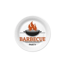 PM-TD02_042301 Papírtányér 22,7cm 8db Barbecue party