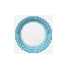 PM-TM02_002800 Papírtányér 22,7cm 8db Kék szegélyes