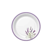 PM-TM02_046301 Papírtányér 22,7cm 8db Levendulás
