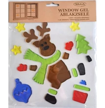 QX-312594 Ablakzselé Szarvas 20*20cm