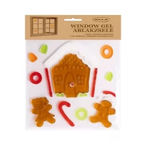 QX-312703 Ablakzselé Mézeskalácsház 20*20cm