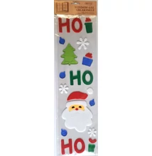 QX-312708 Ablakzselé Ho Ho Ho Mikulás 15*55cm