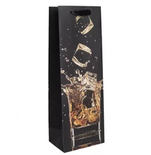 Papírtasak Whiskey jégkockával - italos 12*36cm