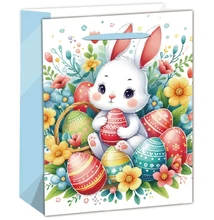 Papírtasak Hímestojások nyuszival L 26*32cm