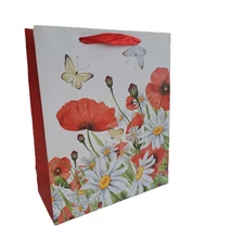 Papírtasak Pipacs margarétával L 26*32cm