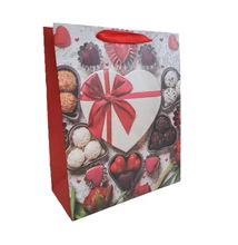 Papírtasak Szívből csokoládé L 26*32cm