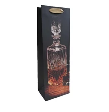 Papírtasak Whiskey üveges - italos 12*36cm