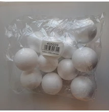 QX-405039 Polisztirol Gömb 8cm 12db-os