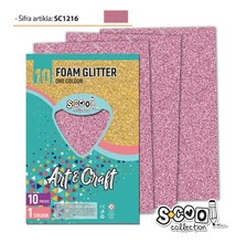 Dekorgumi glitteres A/4 10ív pink SC1216