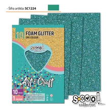 Dekorgumi glitteres A/4 10ív zöld SC1224