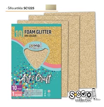 Dekorgumi glitteres A/4 10ív bézs SC1225