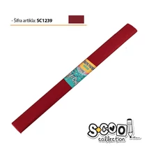Krepp papír 50*200cm s.bordó SC1239