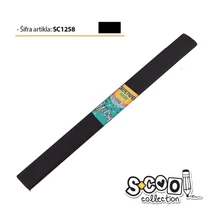 Krepp papír 50*200cm fekete SC1258