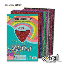 Dekorgumi glitteres A/4 10ív Mix SC1489