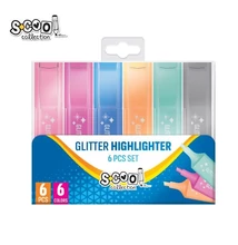 SC2579 Szövegkiemelő glitteres 6db-os