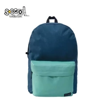 SC3077 Hátizsák Teenage Classic Kék, Zöld zsebbel