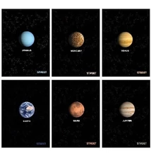 Füzet A4 54lap Planets vonalas