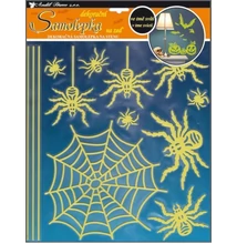 Sötétben világító  falmatrica, 38 x 30 cm Halloween pókok Sötétben világító  falmatrica, 38 x 30 cm Halloween pókok