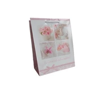 TAS 844 Dísztasak közepes esküvői képes rózsaszín 225*178*100