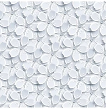 Öntapadós fólia - White flowers 2m*45cm