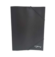 Gumis mappa A/4 PVC fekete
