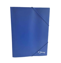 Gumis mappa A/4 PVC kék