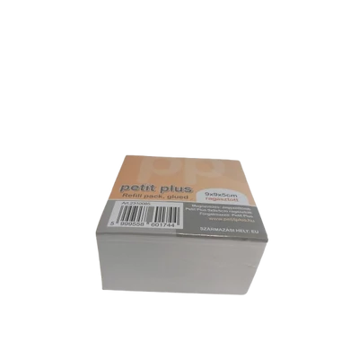 PP-2310085 Jegyzettömb Petit Plus 9*9*5 rag. fehér