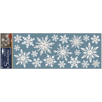 Matrica Hópelyhek (fémes hatás) 57*20cm