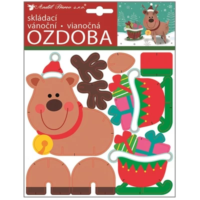 Összerakható papír dísz - 23x19 cm