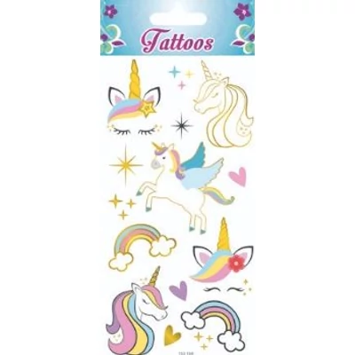 GG-153159 Tattoos Tetováló matrica - Unikornisok 9*17cm