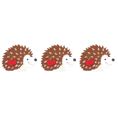 Filc süni csipeszen, 8 cm, 3 db