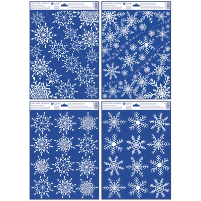 Ablakmatrica 239 Hópelyhek (glitteres) 30*42cm