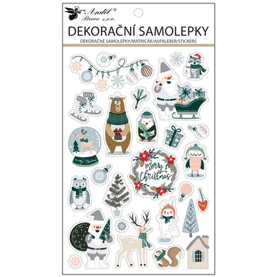 Matrica Karácsonyi motívumok 14,5*25cm