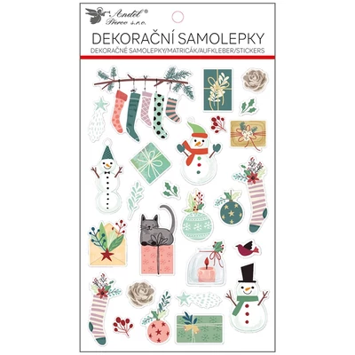 Matrica Karácsonyi motívumok 14,5*25cm