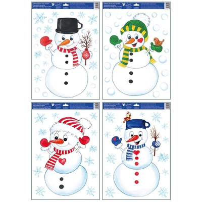 Ablakmatrica 276 Hóember (glitteres) 35*50cm