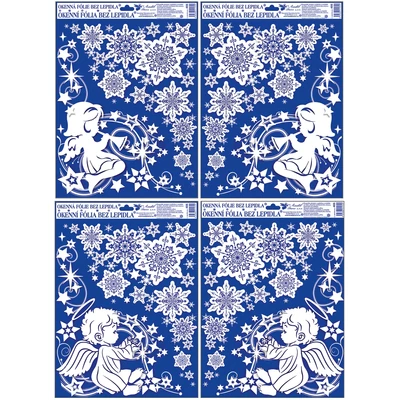 Ablakmatrica 466 Angyalkák (glitteres) 30*42cm